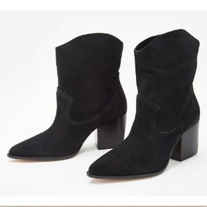 Women's Shutz Tessie Suede Bootie - Black - Size 9